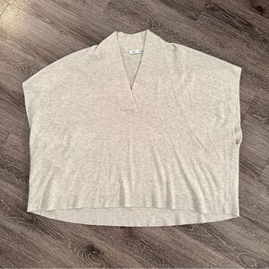 Vince V Neck Sweater Poncho